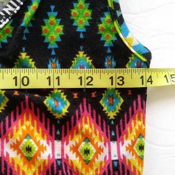 Dolce Donna Tribal Pattern Boho Maxi Dress Medium - Picture 11 of 12